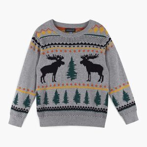 Andy & Evan Lodge-Goers Holiday Novelty Sweater Size 3T